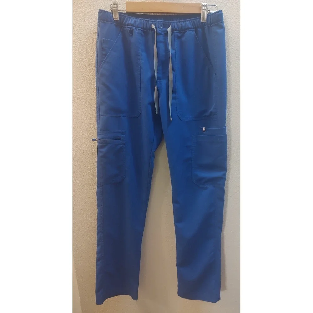 FIGS Unisex Royal Blue Technical Collection Cargo Scrub Pants TM3001 Size Small